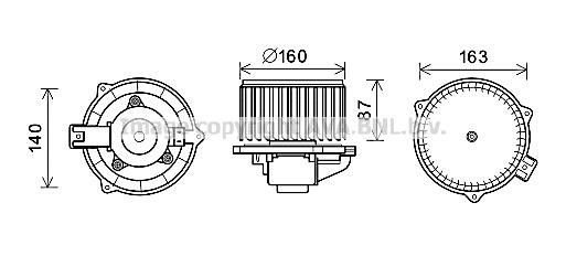 Prasco CT8051 Cabin ventilation motor CT8051: Buy near me in Poland at 2407.PL - Good price!