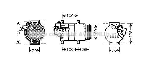 Prasco MSK404 Compressor, air conditioning MSK404: Buy near me in Poland at 2407.PL - Good price!