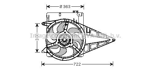 Prasco OL7511 Hub, engine cooling fan wheel OL7511: Buy near me in Poland at 2407.PL - Good price!