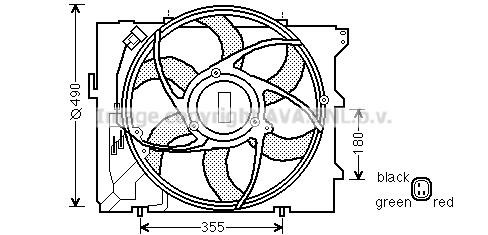 Prasco BW7523 Hub, engine cooling fan wheel BW7523: Buy near me at 2407.PL in Poland at an Affordable price!
