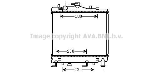 Prasco MZ2061 Radiator, engine cooling MZ2061: Buy near me in Poland at 2407.PL - Good price!