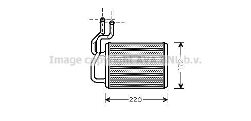 Prasco KA6118 Heat exchanger, interior heating KA6118: Buy near me in Poland at 2407.PL - Good price!