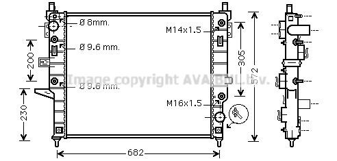 Prasco MSA2332 Radiator, engine cooling MSA2332: Buy near me at 2407.PL in Poland at an Affordable price!