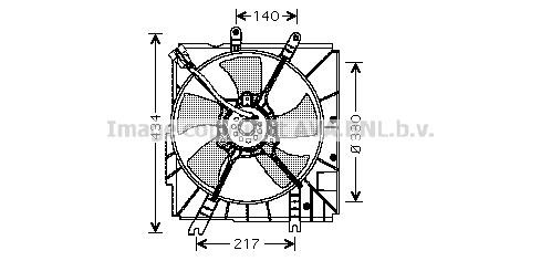 Prasco MZ7503 Hub, engine cooling fan wheel MZ7503: Buy near me in Poland at 2407.PL - Good price!