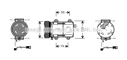 Prasco FDK288 Compressor, air conditioning FDK288: Buy near me in Poland at 2407.PL - Good price!