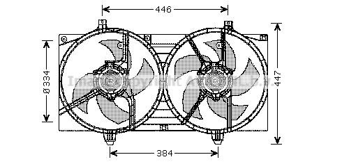 Prasco DN7528 Hub, engine cooling fan wheel DN7528: Buy near me in Poland at 2407.PL - Good price!