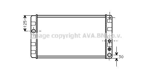 Prasco VO2024 Radiator, engine cooling VO2024: Buy near me in Poland at 2407.PL - Good price!