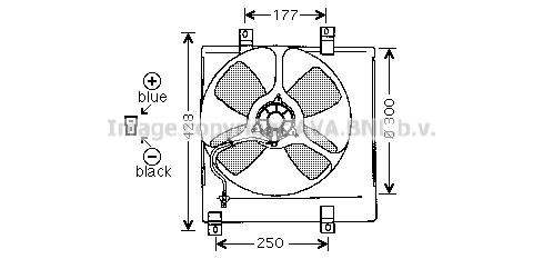 Prasco MZ7504 Вентилятор радіатора охолодження MZ7504: Приваблива ціна - Купити у Польщі на 2407.PL!