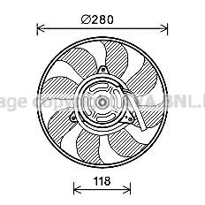 Prasco FT7609 Hub, engine cooling fan wheel FT7609: Buy near me in Poland at 2407.PL - Good price!