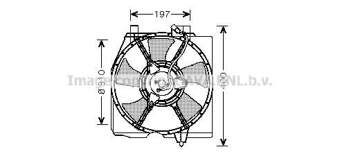 Prasco MZ7534 Hub, engine cooling fan wheel MZ7534: Buy near me in Poland at 2407.PL - Good price!