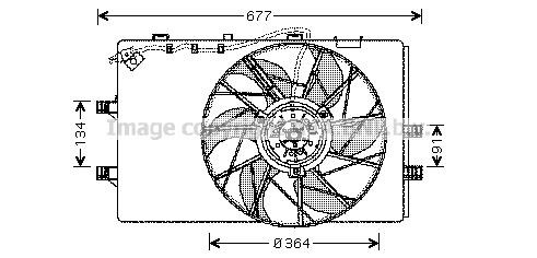 Prasco MS7509 Hub, engine cooling fan wheel MS7509: Buy near me at 2407.PL in Poland at an Affordable price!