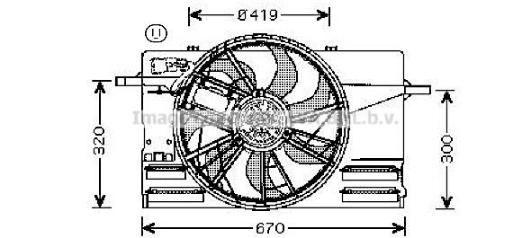 Prasco VO7508 Hub, engine cooling fan wheel VO7508: Buy near me in Poland at 2407.PL - Good price!