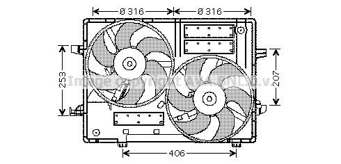 Prasco JR7501 Hub, engine cooling fan wheel JR7501: Buy near me in Poland at 2407.PL - Good price!