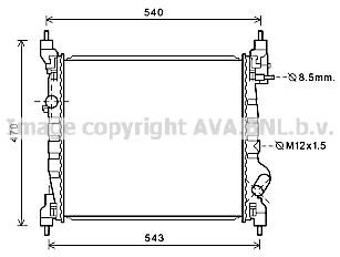 Prasco DWA2141 Radiator, engine cooling DWA2141: Buy near me in Poland at 2407.PL - Good price!