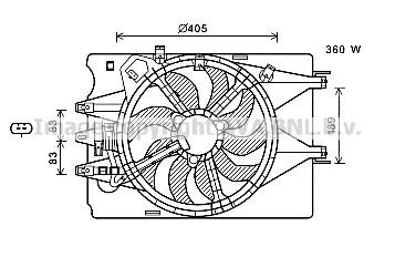 Prasco FT7602 Hub, engine cooling fan wheel FT7602: Buy near me in Poland at 2407.PL - Good price!