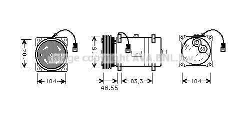 Prasco CNAK161 Compressor, air conditioning CNAK161: Buy near me in Poland at 2407.PL - Good price!