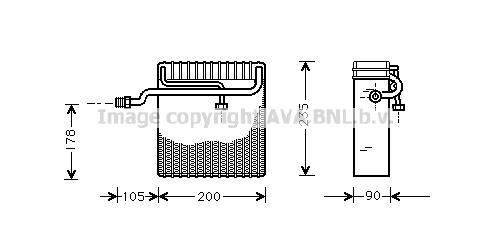 Prasco DWV036 Air conditioner evaporator DWV036: Buy near me at 2407.PL in Poland at an Affordable price!