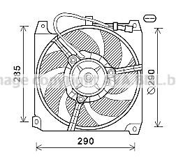 Prasco AL7023 Hub, engine cooling fan wheel AL7023: Buy near me at 2407.PL in Poland at an Affordable price!