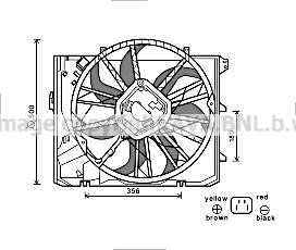 Prasco BW7528 Hub, engine cooling fan wheel BW7528: Buy near me at 2407.PL in Poland at an Affordable price!