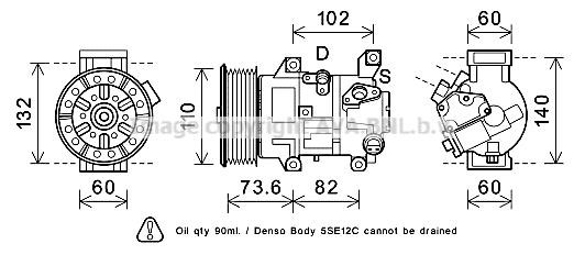 Prasco TOK683 Compressor, air conditioning TOK683: Buy near me in Poland at 2407.PL - Good price!