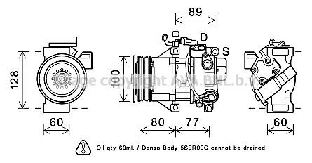 Prasco TOK681 Compressor, air conditioning TOK681: Buy near me in Poland at 2407.PL - Good price!