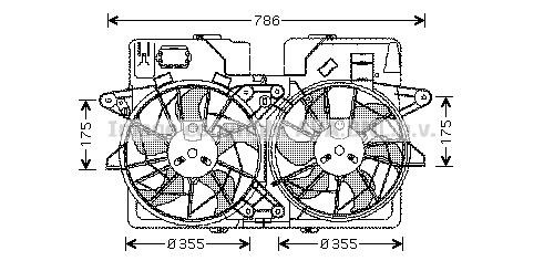Prasco MZ7532 Hub, engine cooling fan wheel MZ7532: Buy near me in Poland at 2407.PL - Good price!