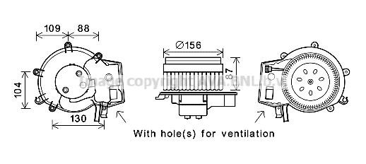 Prasco MS8625 Cabin ventilation motor MS8625: Buy near me in Poland at 2407.PL - Good price!