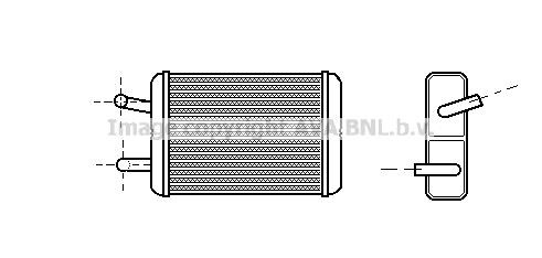 Prasco TO6122 Heat exchanger, interior heating TO6122: Buy near me in Poland at 2407.PL - Good price!