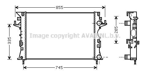 Prasco RT2290 Radiator, engine cooling RT2290: Buy near me in Poland at 2407.PL - Good price!