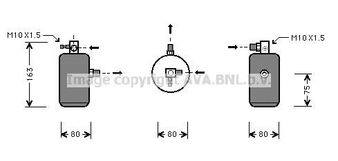 Prasco CND162 Dryer, air conditioner CND162: Buy near me in Poland at 2407.PL - Good price!