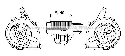 Prasco ST8044 Cabin ventilation motor ST8044: Buy near me in Poland at 2407.PL - Good price!