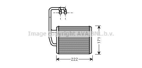 Prasco KA6076 Heat exchanger, interior heating KA6076: Buy near me in Poland at 2407.PL - Good price!