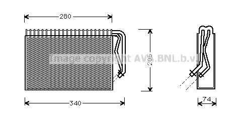 Prasco OLV311 Air conditioner evaporator OLV311: Buy near me at 2407.PL in Poland at an Affordable price!