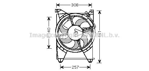 Prasco HY7514 Вентилятор радиатора охлаждения HY7514: Отличная цена - Купить в Польше на 2407.PL!