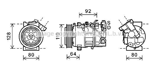 Prasco RTK492 Компрессор кондиционера RTK492: Отличная цена - Купить в Польше на 2407.PL!