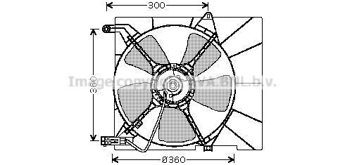 Prasco DW7514 Hub, engine cooling fan wheel DW7514: Buy near me at 2407.PL in Poland at an Affordable price!