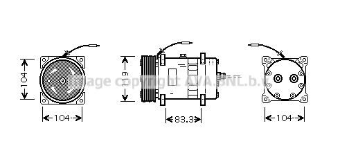 Prasco CNK176 Compressor, air conditioning CNK176: Buy near me in Poland at 2407.PL - Good price!