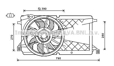 Prasco FD7566 Hub, engine cooling fan wheel FD7566: Buy near me in Poland at 2407.PL - Good price!