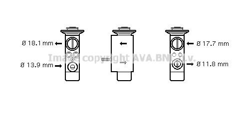 Prasco BW1238 Air conditioner expansion valve BW1238: Buy near me at 2407.PL in Poland at an Affordable price!
