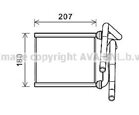 Prasco TOA6727 Heat exchanger, interior heating TOA6727: Buy near me in Poland at 2407.PL - Good price!