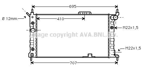 Prasco OLA2169 Radiator, engine cooling OLA2169: Buy near me in Poland at 2407.PL - Good price!