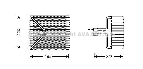 Prasco FDV273 Air conditioner evaporator FDV273: Buy near me in Poland at 2407.PL - Good price!