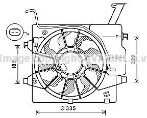 Prasco KA7536 Hub, engine cooling fan wheel KA7536: Buy near me in Poland at 2407.PL - Good price!