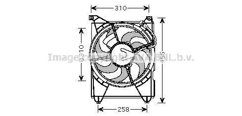 Prasco HY7516 Hub, engine cooling fan wheel HY7516: Buy near me in Poland at 2407.PL - Good price!