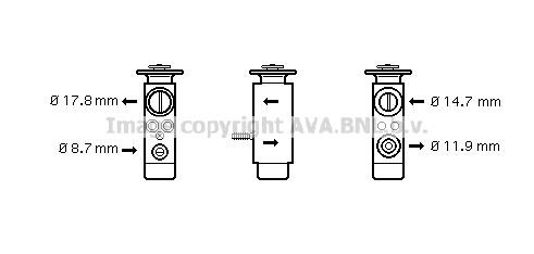 Prasco BW1088 Air conditioner expansion valve BW1088: Buy near me in Poland at 2407.PL - Good price!