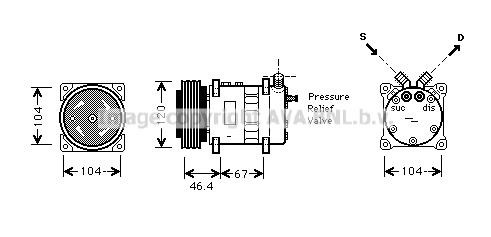 Prasco CNK210 Compressor, air conditioning CNK210: Buy near me in Poland at 2407.PL - Good price!