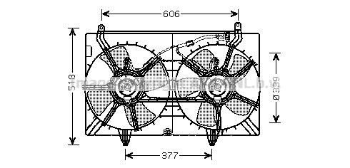 Prasco DN7529 Вентилятор радиатора охлаждения DN7529: Купить в Польше - Отличная цена на 2407.PL!