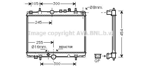 Prasco PE2235 Radiator, engine cooling PE2235: Buy near me in Poland at 2407.PL - Good price!