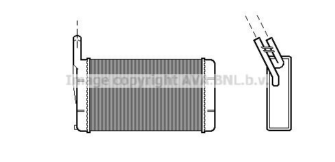 Prasco BW6077 Heat exchanger, interior heating BW6077: Buy near me at 2407.PL in Poland at an Affordable price!