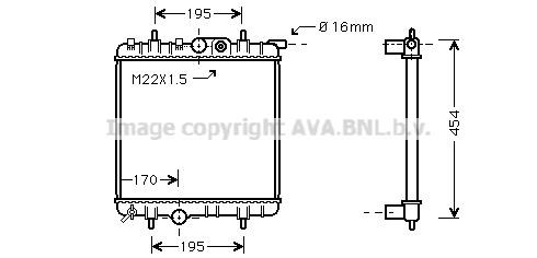 Prasco PE2243 Radiator, engine cooling PE2243: Buy near me in Poland at 2407.PL - Good price!